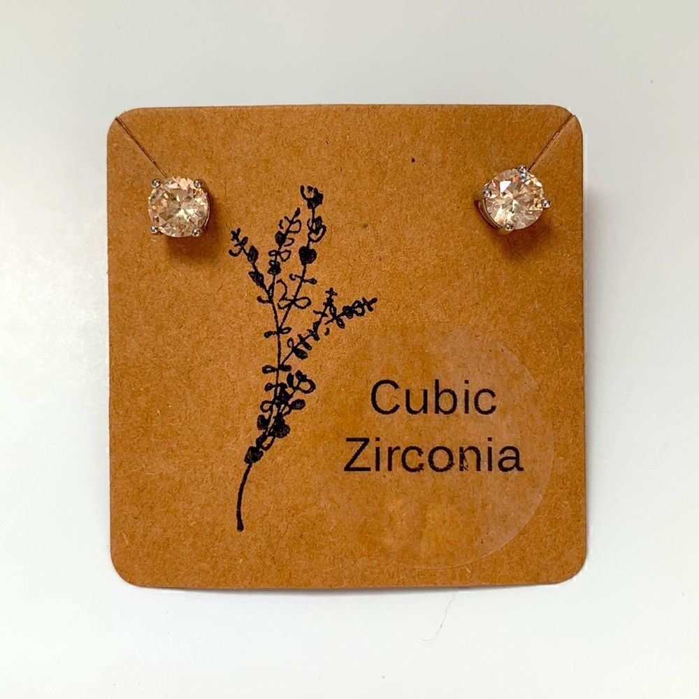 Champaign Cubic Zirconia  Earrings